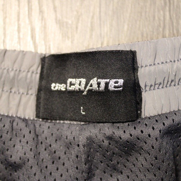 0389 The Crate Originals Gray Nylon Jogger Pants • Men’s L • Sport / Streetwear - Picture 7 of 8